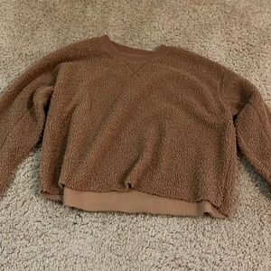Brown fluffy sweater/sweatshirt!!